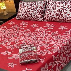 3 Pcs Cotton Bed sheet B 101