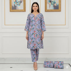 2 Pcs Unstitched Digital Print Suit J-0590