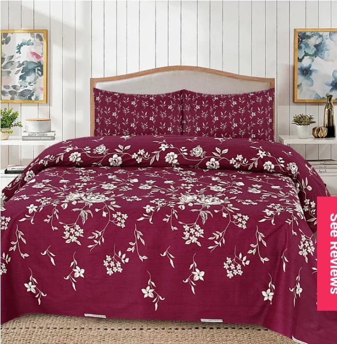 3 Pcs Bed sheet B-291