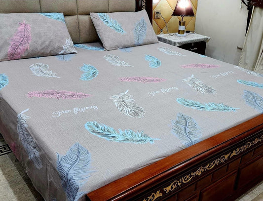 Cotton Bed Sheet  With 2 Pillow Cover