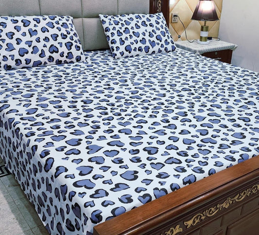 Cotton Bed Sheet  With 2 Pillow Cover