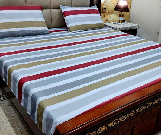 Cotton Bed Sheet  With 2 Pillow Cover