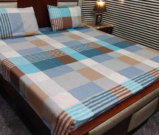 Cotton Bed Sheet  With 2 Pillow Cover