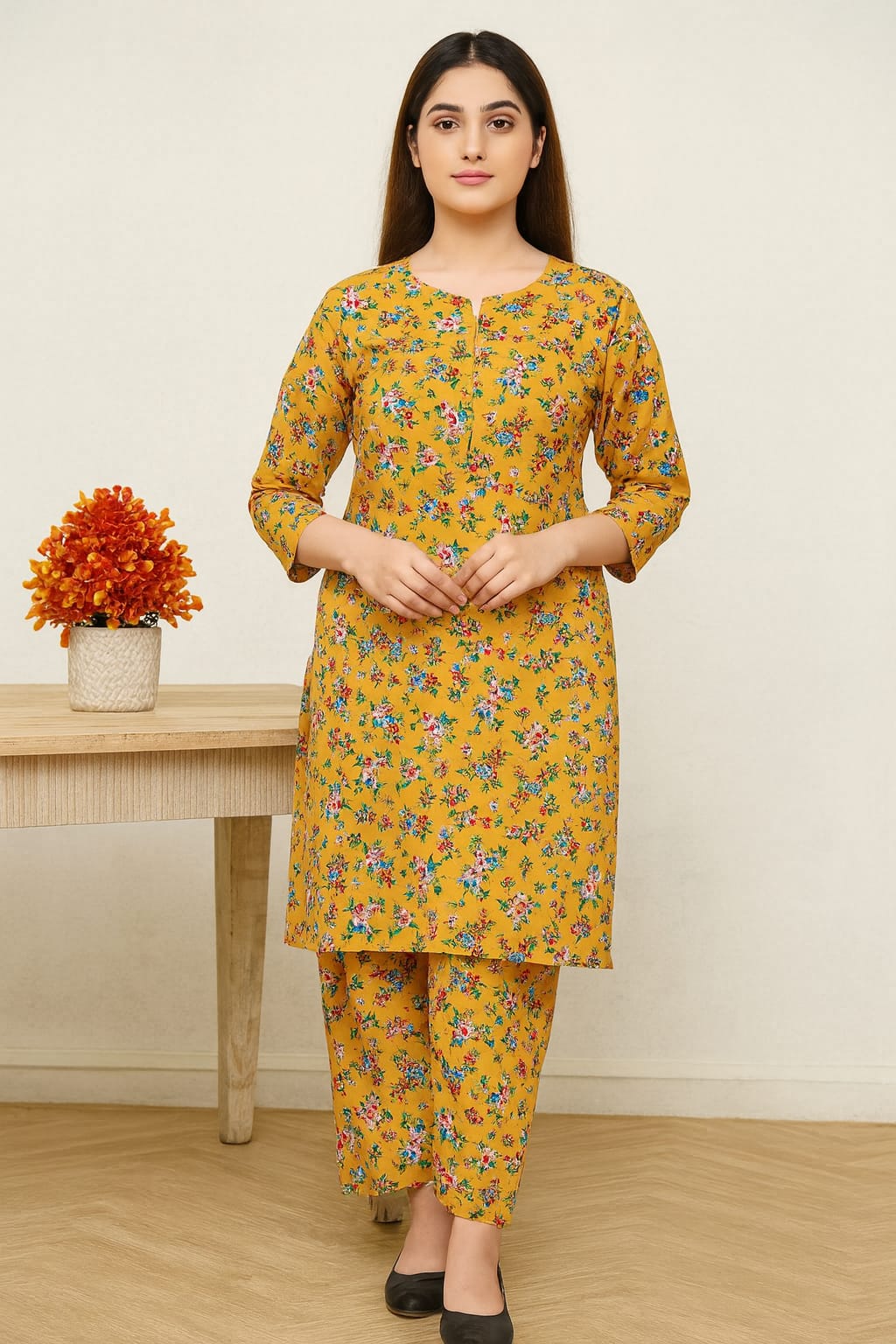 2 Pcs Unstitched Digital Print Suit J-053