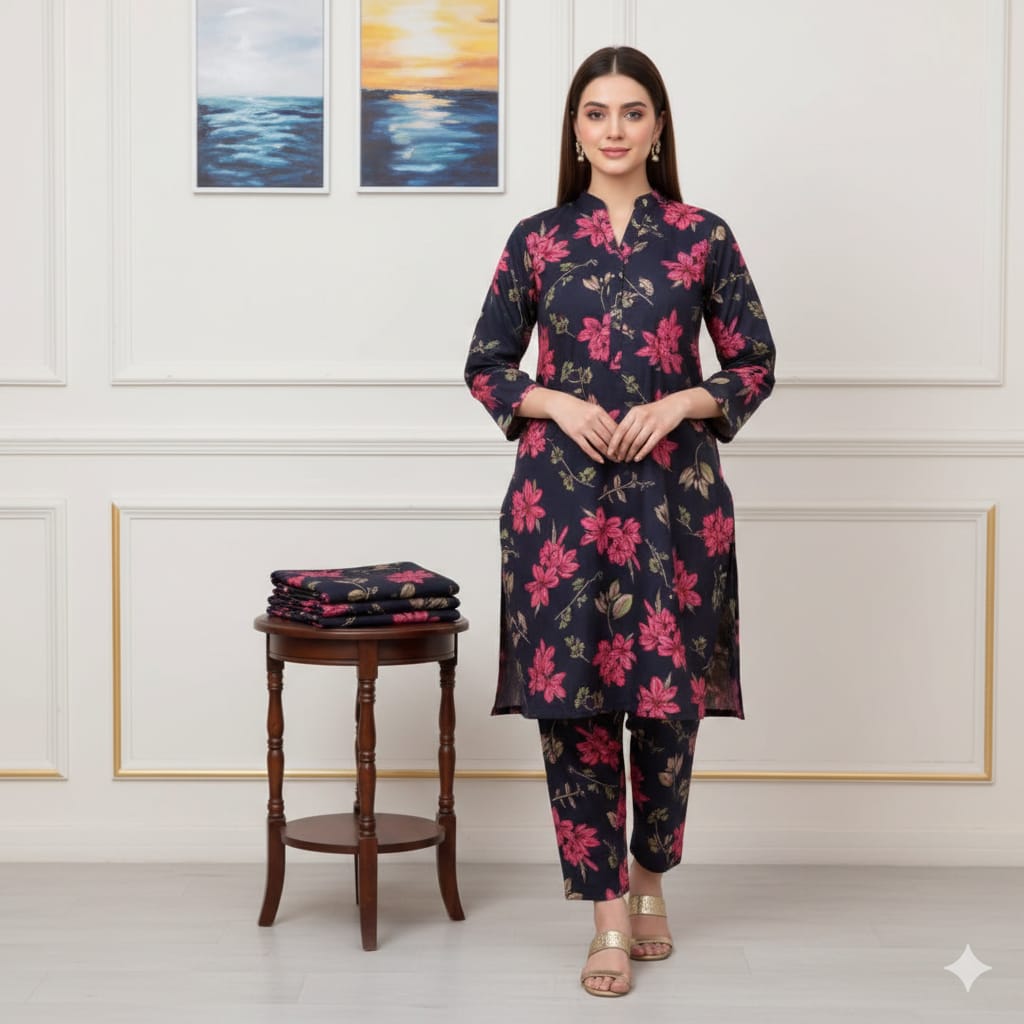 2 Pcs Unstitched Digital Print Suit J-0609